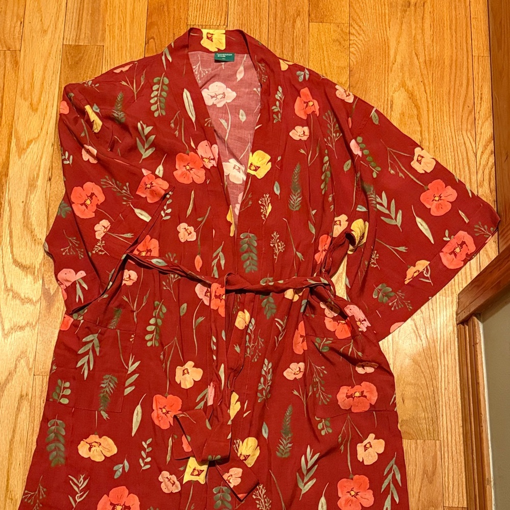 Uncommon Good Juliet Meeks Birth Month  Robe/Kimono Sustainable Fabric M/L